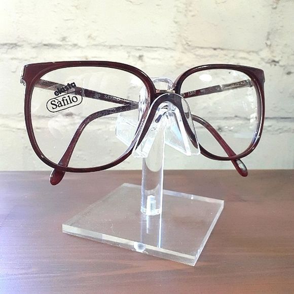 Authentically Vintage Safilo Eyeglass Frames, Prescription-ready, Brown - Picture 1 of 5